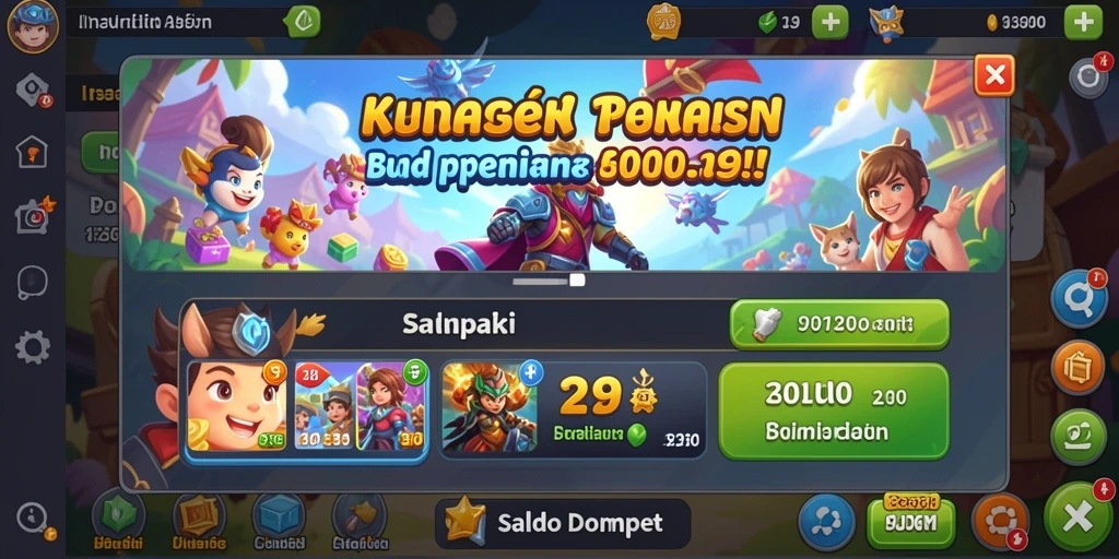 Berbagai karakter menarik untuk dipilih dan dimainkan.